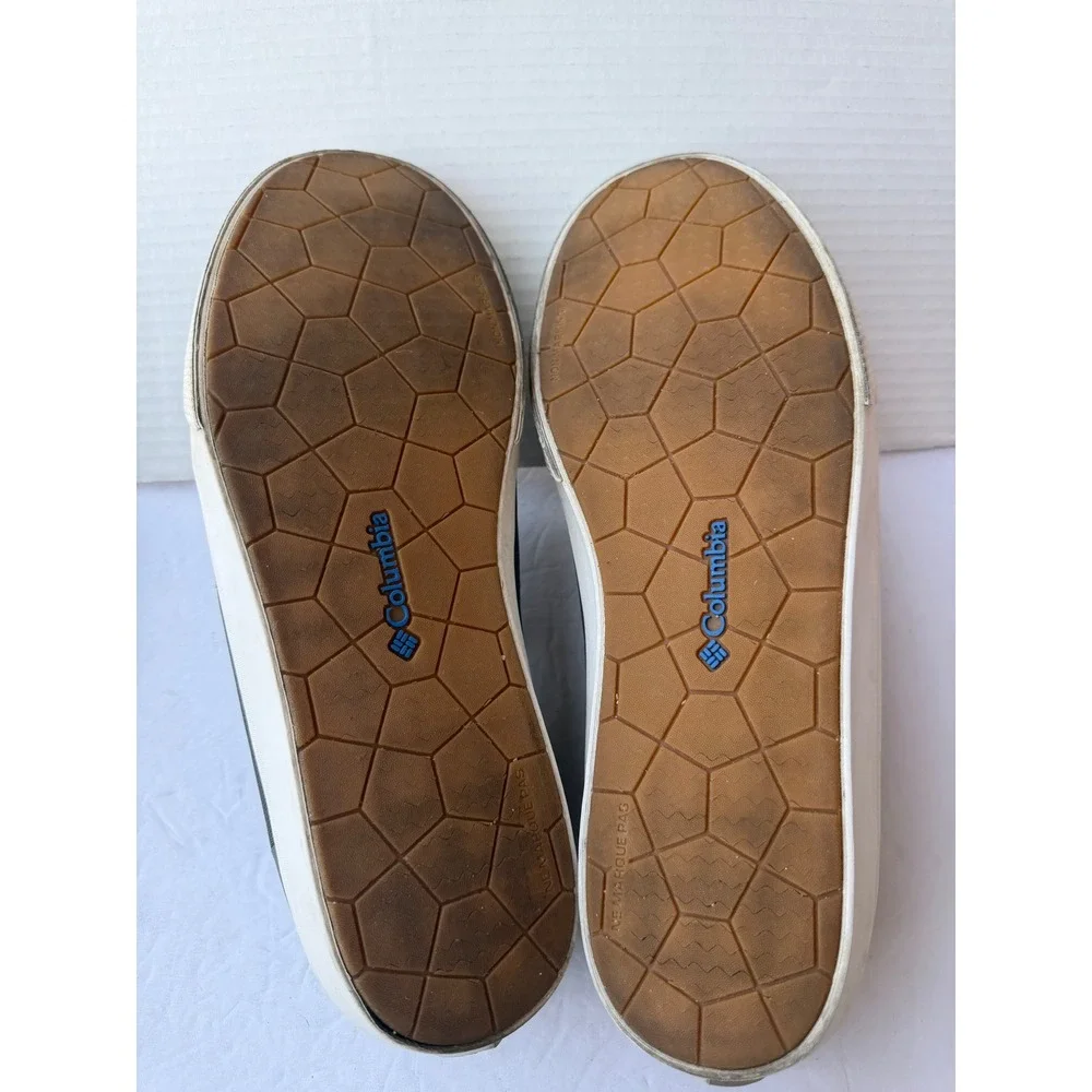 Columbia Bahama Vent PFG Mens Gray‎ and Blue Mesh Slip On Boat Loafer Shoes 13